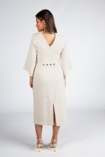 Dress with gold chain