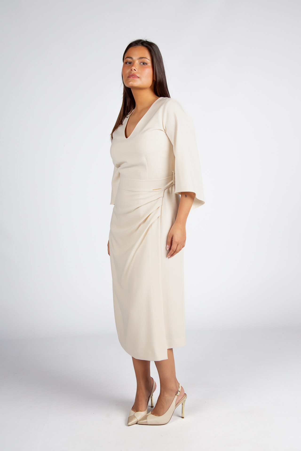 Vestido corrente dourada