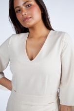 Dress with gold chain