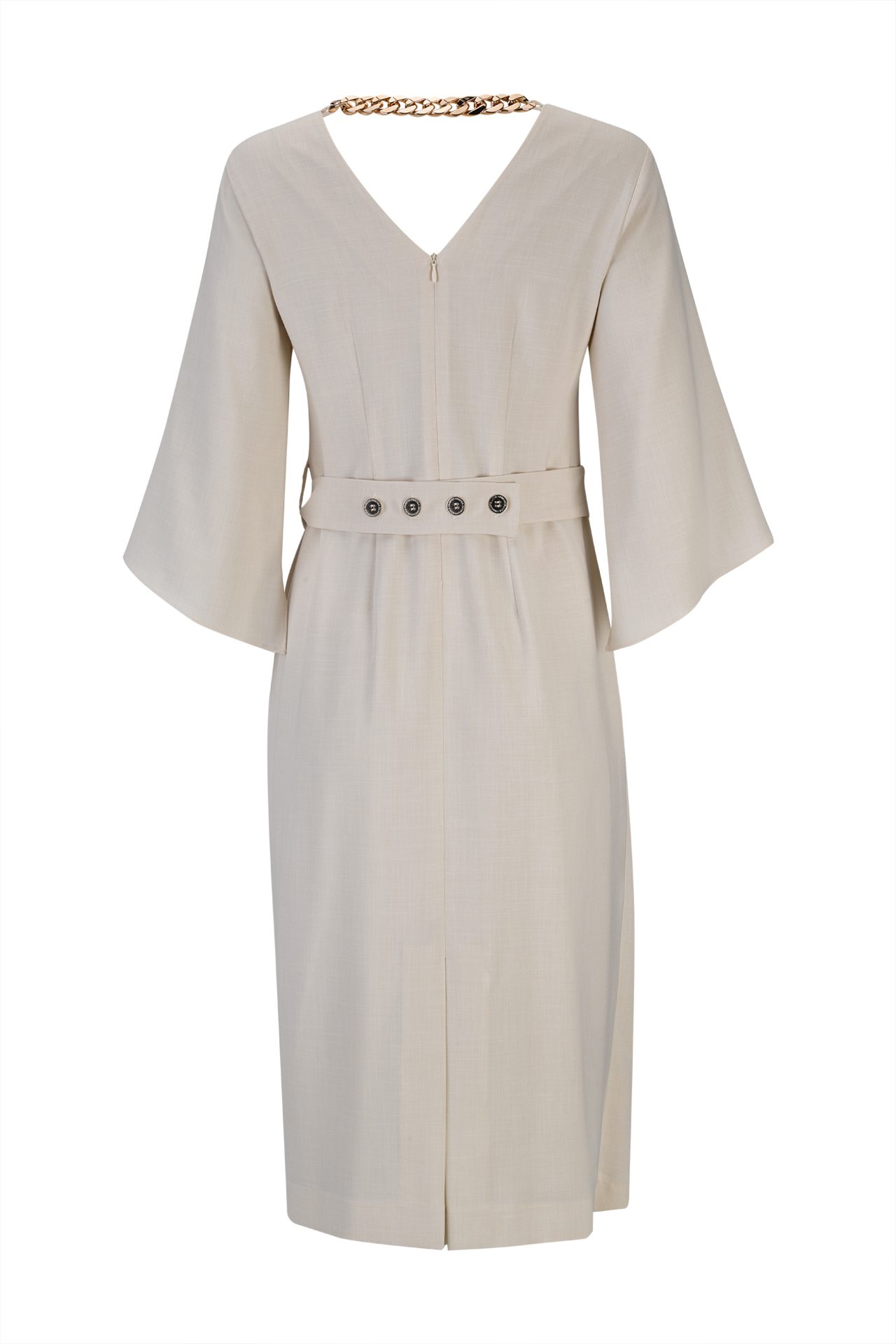 Vestido corrente dourada