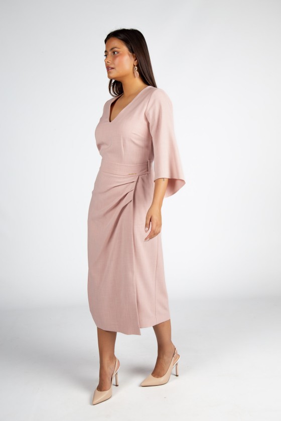 Dress with gold chain