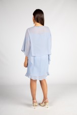 Strap dress with ruffles