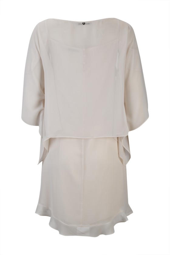 Strap dress with ruffles