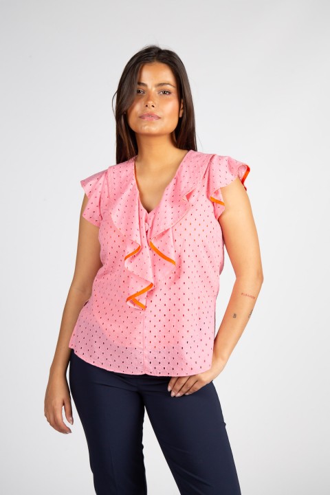 English embroidery blouse