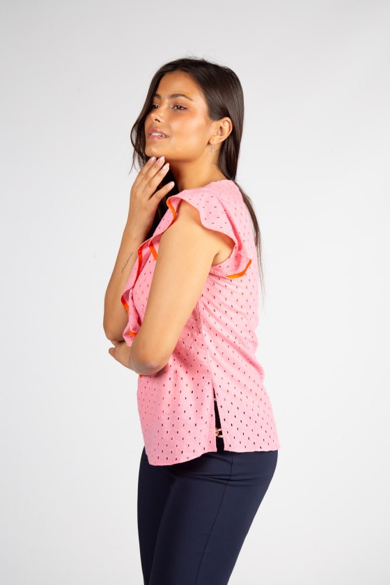 English embroidery blouse
