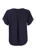 Asymmetrical frill blouse