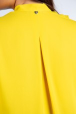 V-neck blouse with gathers