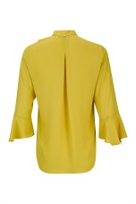 V-neck blouse with gathers