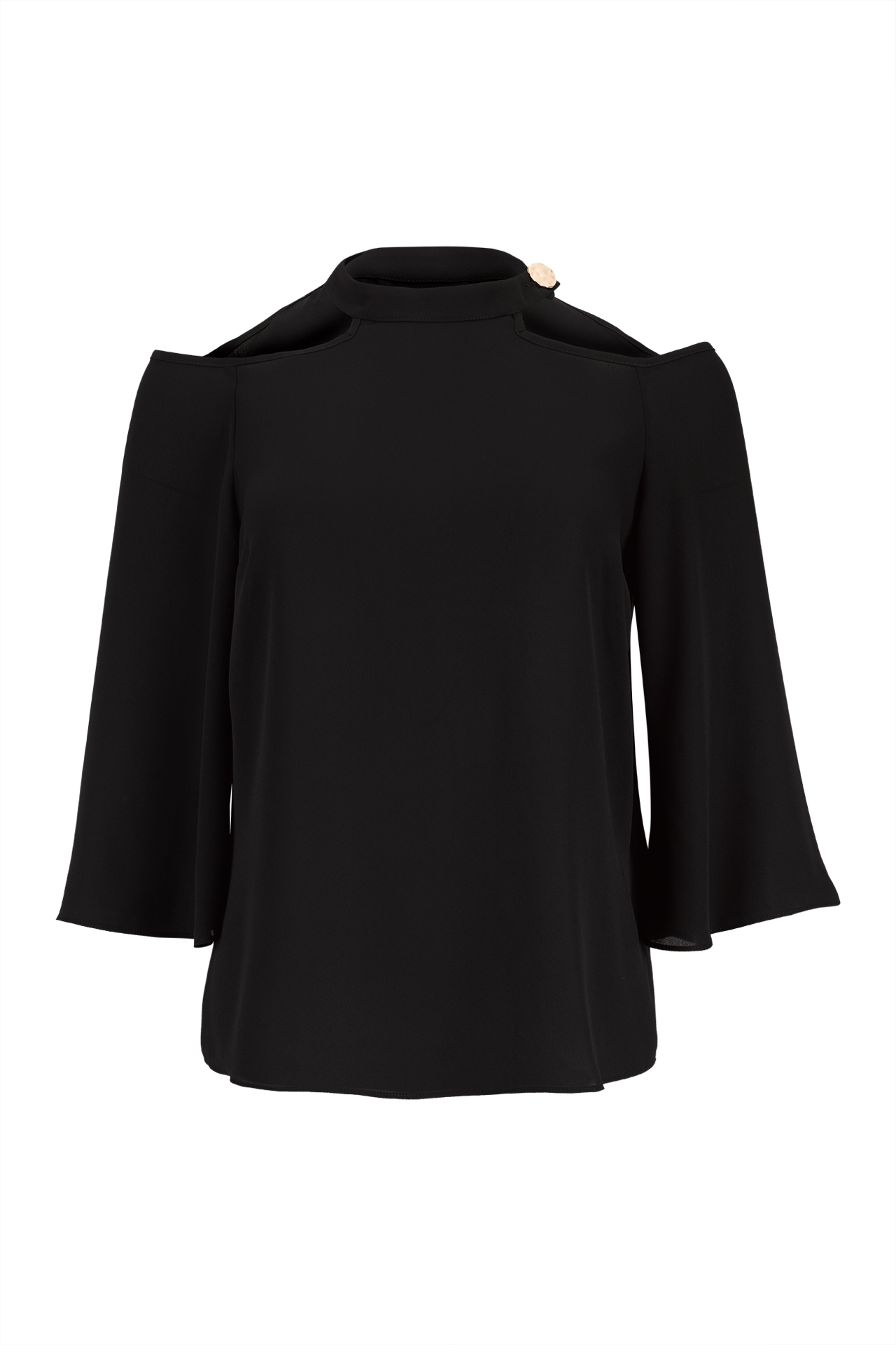 Blouse with open shoulders