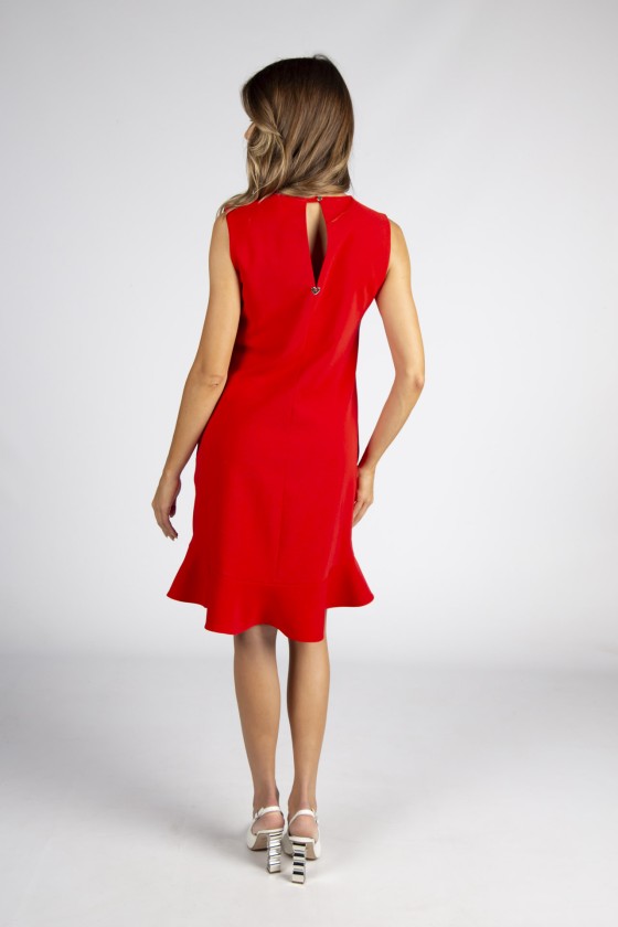 Vestido con flores 3D