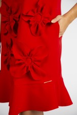 Dress with 3D flowers