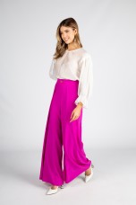 Organza effect blouse