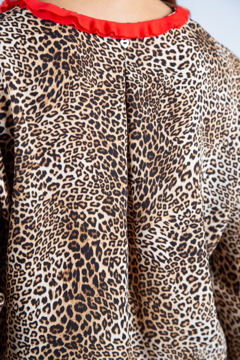 Tnica estampada escote en V