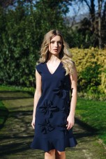 Dress with 3D flowers