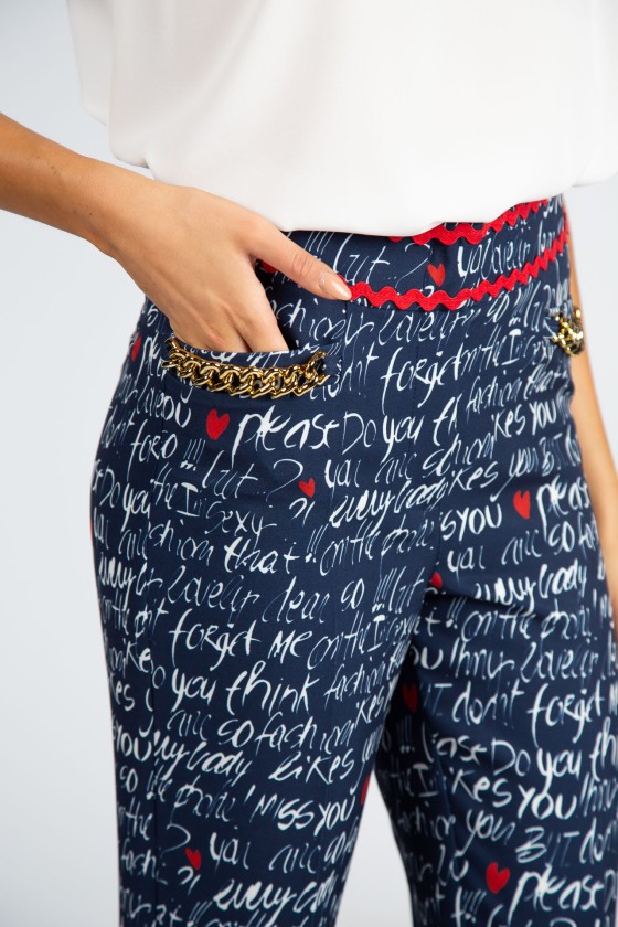 Calças estampadas