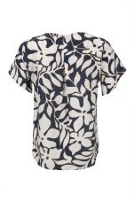Asymmetrical frill blouse