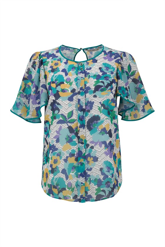 Short-sleeved blouse