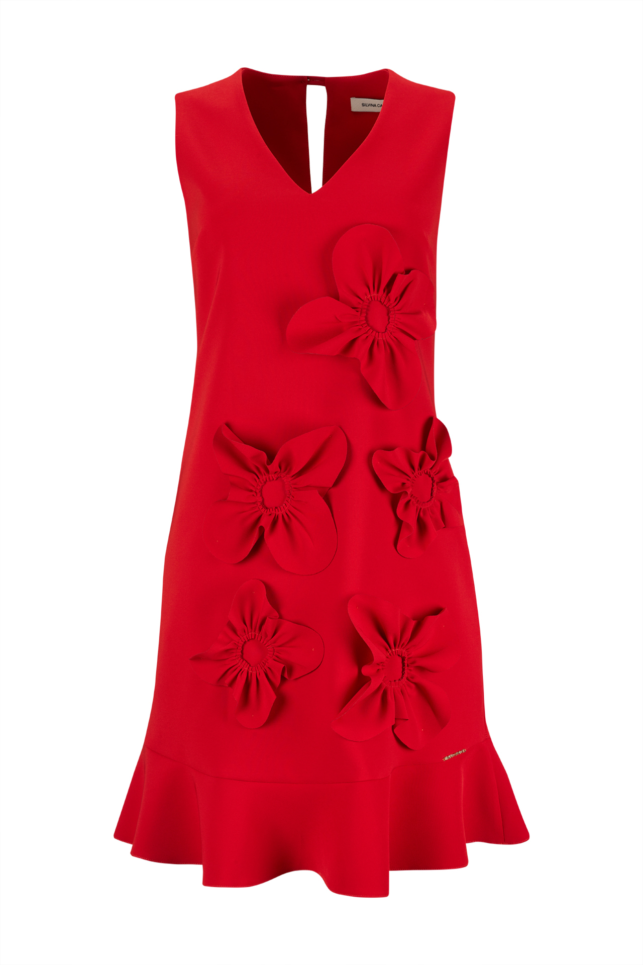 Vestido con flores 3D