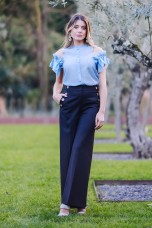 Organza top in viscose