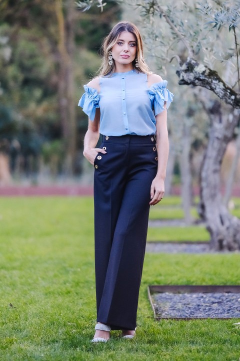 Organza top in viscose Organza top in viscose