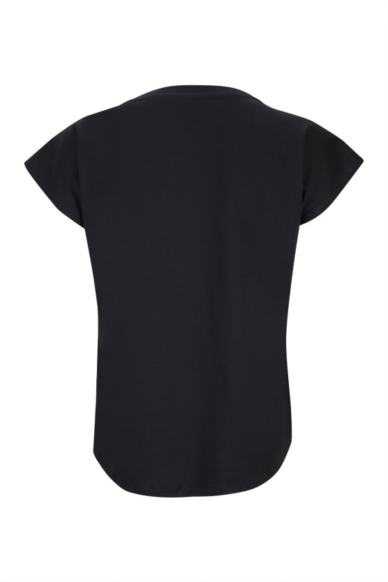 T-shirt de algodão com laço