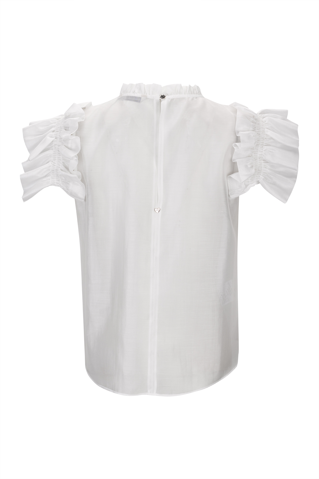 Top em organza de viscose