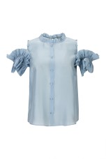 Organza top in viscose