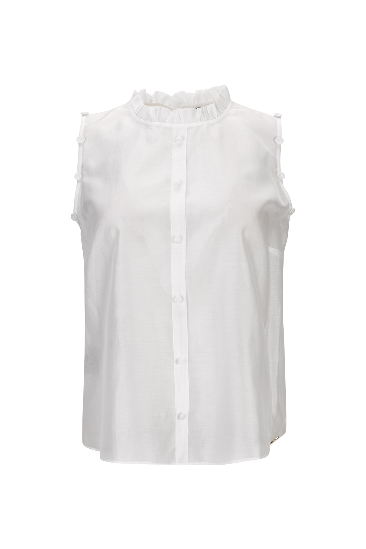 Top em organza de viscose