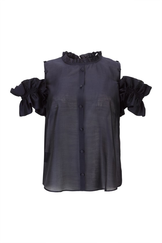 Organza top in viscose