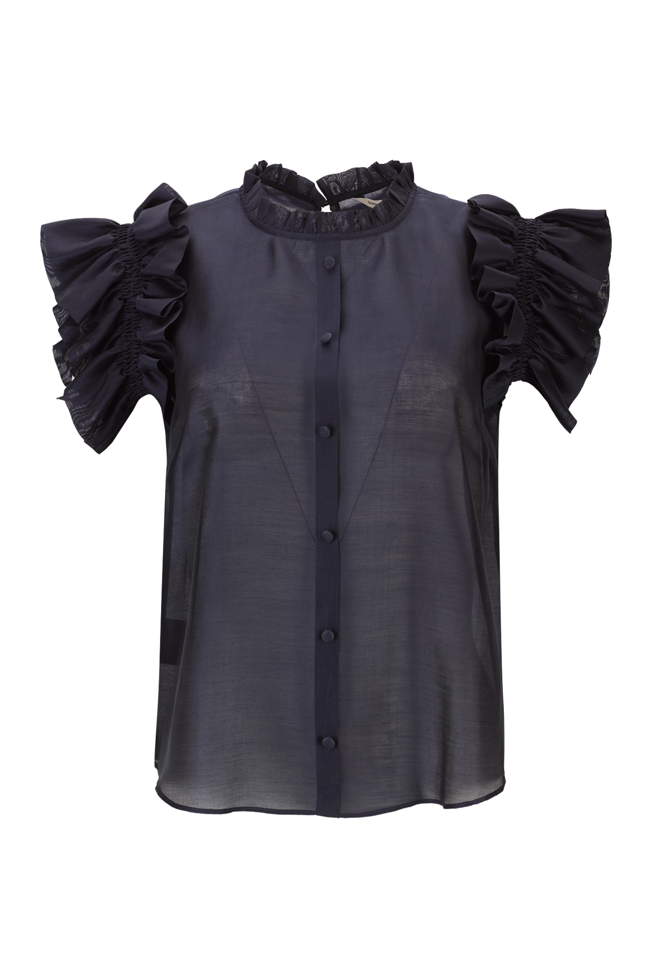 Top em organza de viscose