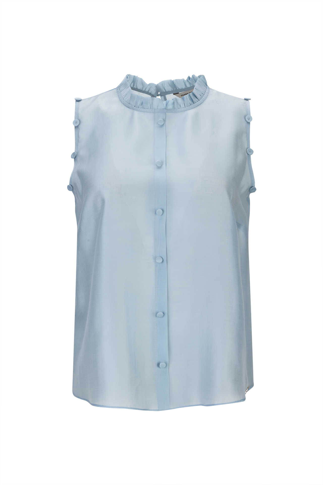 Top em organza de viscose