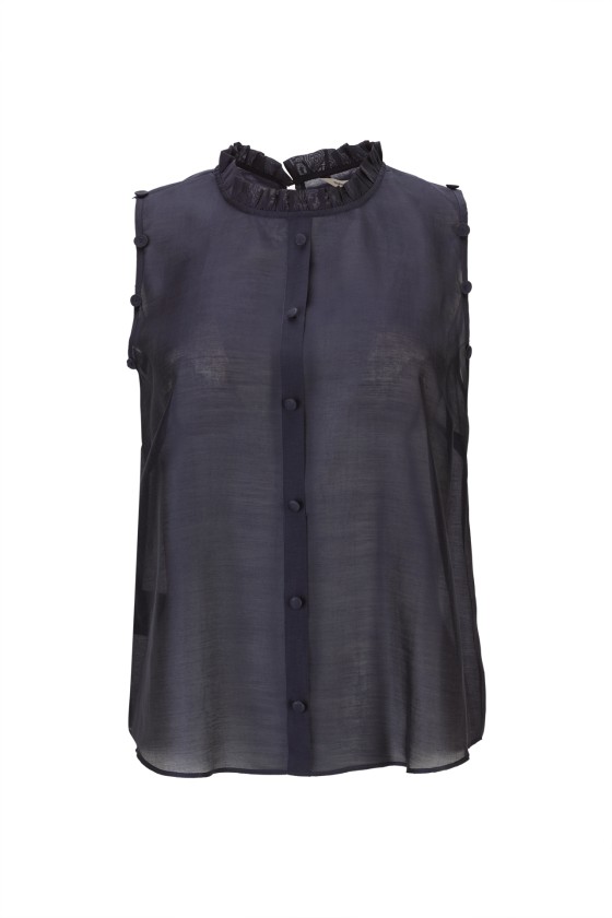 Top em organza de viscose