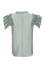 Top de organza de viscosa