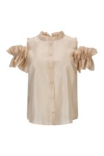 Organza top in viscose