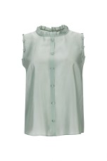 Top de organza de viscosa