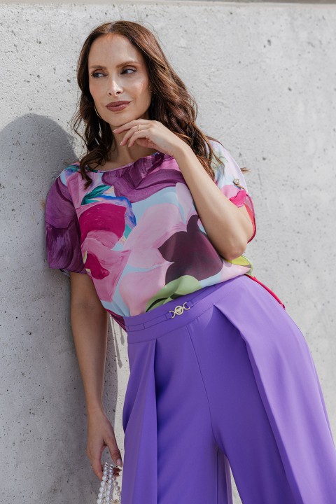 Boat neck blouse