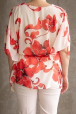 Poncho-style blouse