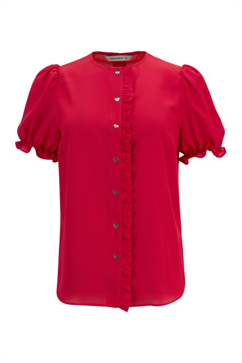 Short-sleeved blouse