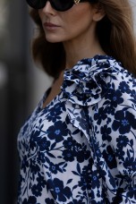 3D flower blouse