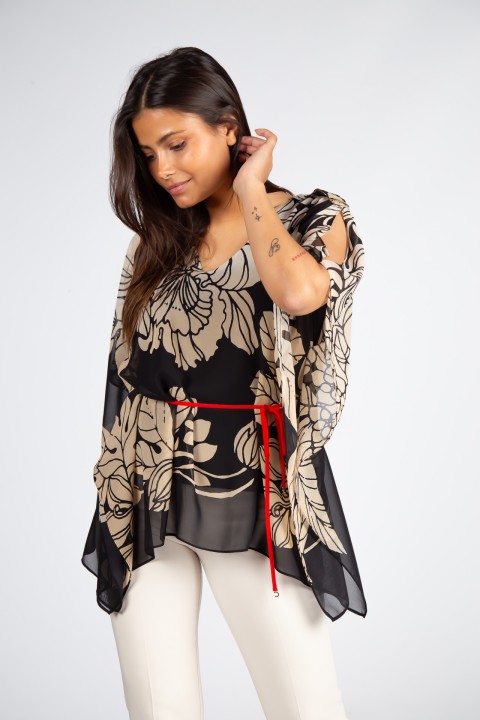Blusa poncho