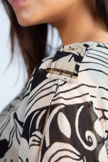 Poncho-style blouse