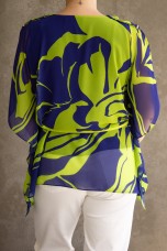 Poncho-style blouse