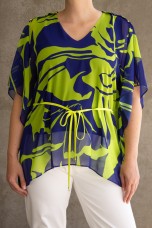 Poncho-style blouse