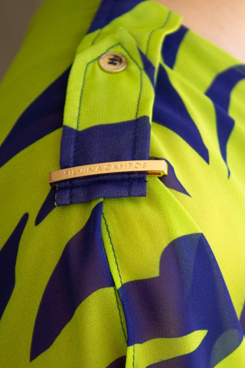 Poncho-style blouse