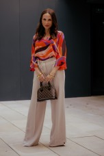 Allover print eyelet-detail shirt