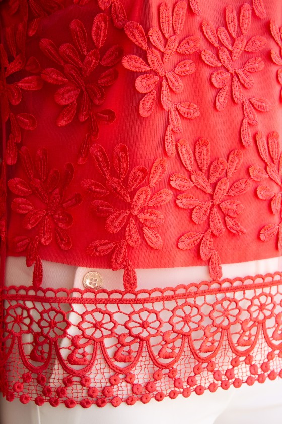 Embroidered top