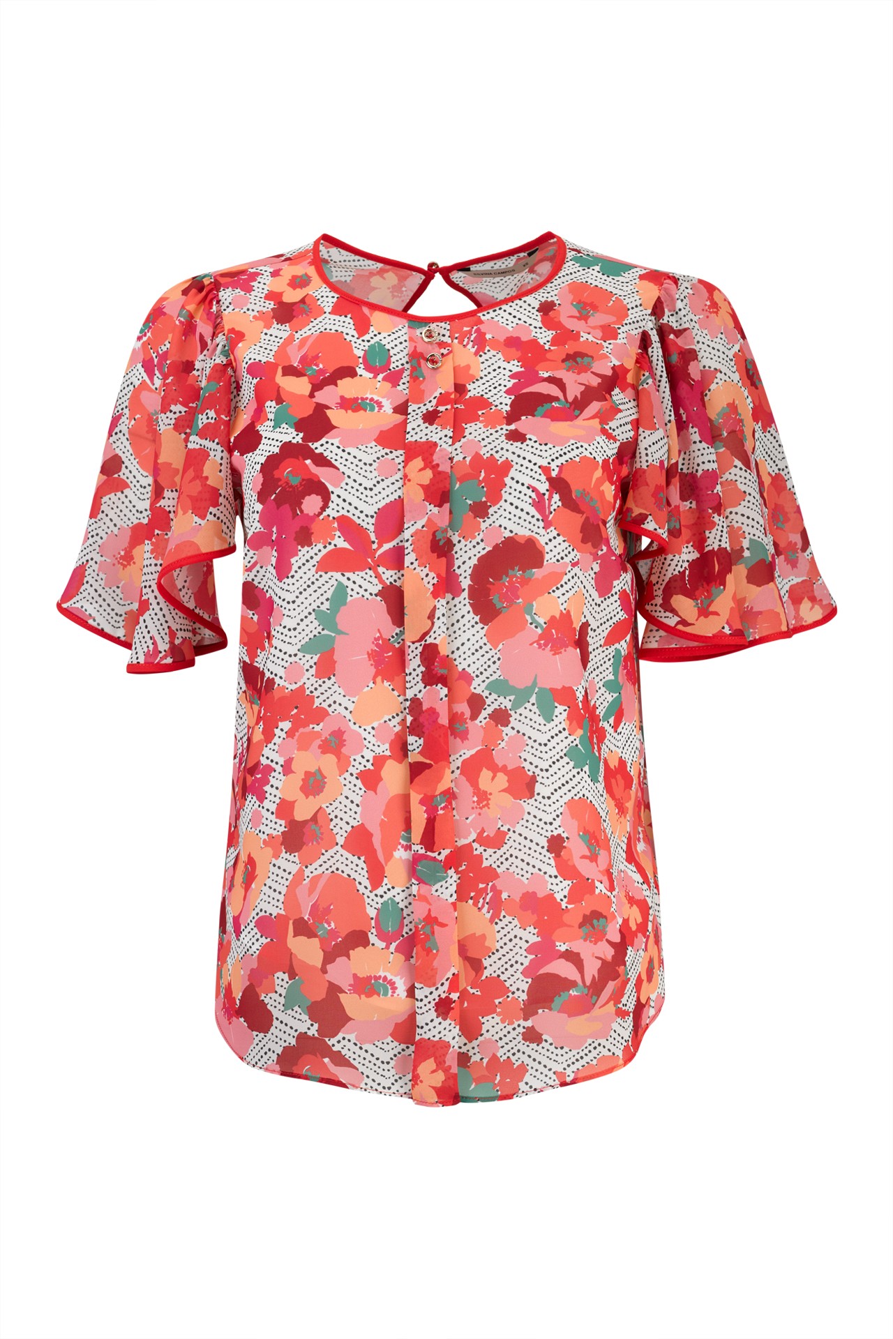 Short-sleeved blouse
