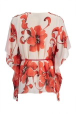 Poncho-style blouse