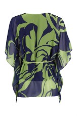 Poncho-style blouse