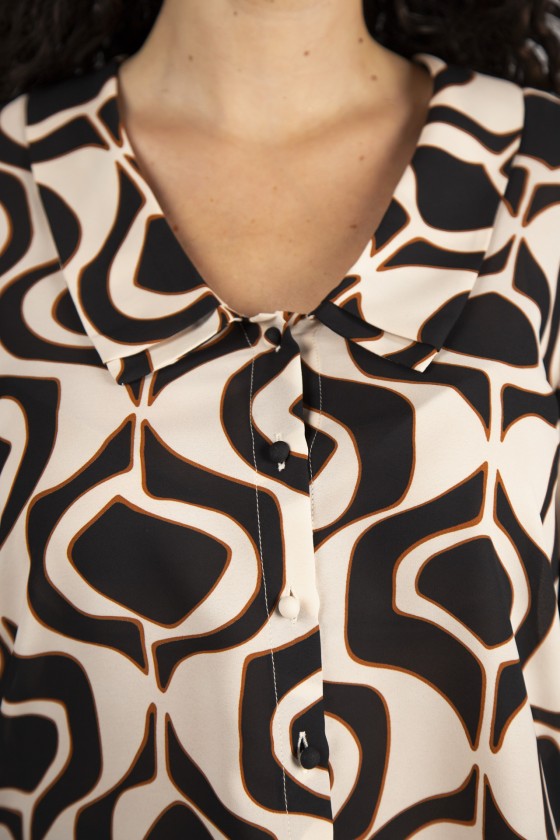 Blusa com cuello Chelsea